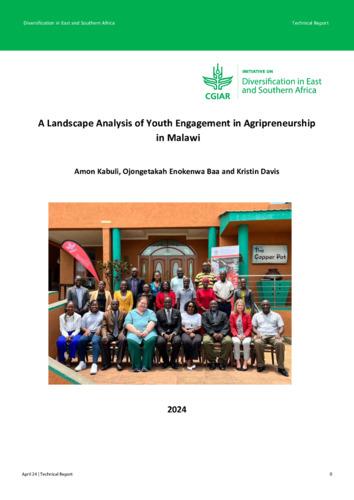 A landscape analysis of youth engagement in agripreneurship in Malawi
