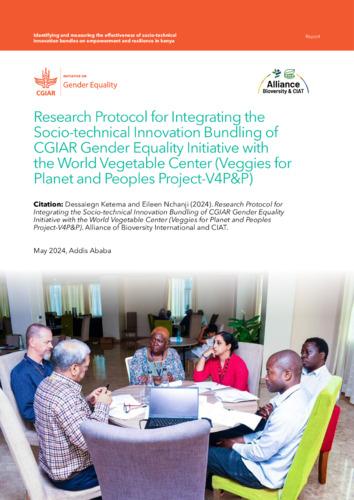 Research protocol for integrating the socio-technical innovation bundling of CGIAR Gender Equality Initiative with the world vegetable center (Veggies for Planet and Peoples Project-V4P&P)