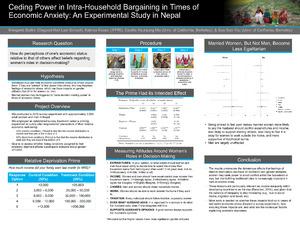 TH2.4: Ceding Power in Intra-Household Bargaining in Times of Economic Anxiety: An Experimental Study in Nepal