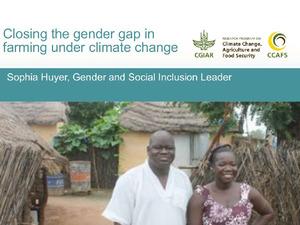 Closing the gender gap in farming under climate chnage