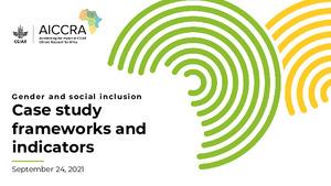 Gender and Social Inclusion: Case study frameworks and indicators