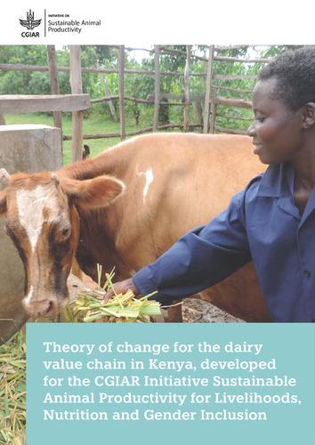 Theory of change for the dairy value chain in Kenya, developed for the CGIAR Initiative Sustainable Animal Productivity for Livelihoods, Nutrition and Gender Inclusion