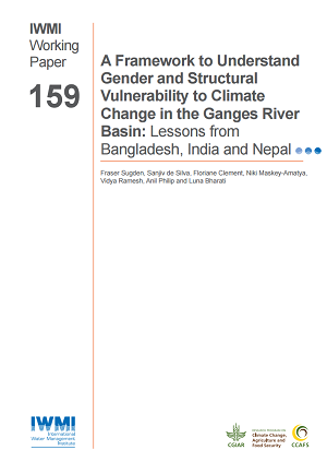 A framework to understand gender and structural vulnerability to climate change in the Ganges River Basin: lessons from Bangladesh, India and Nepal