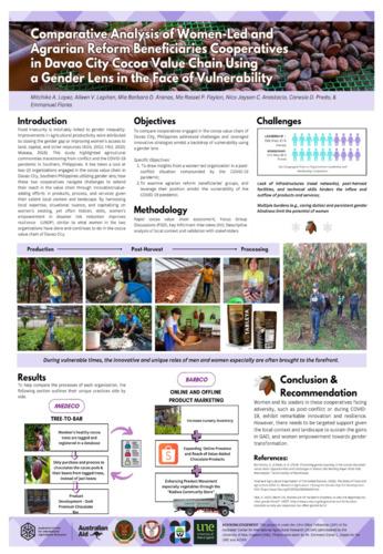 Comparative analysis of women-led and agrarian reform beneficiaries cooperatives in Davao City: Cocoa value chain using a gender lens in the face of vulnerability