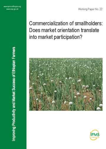Commercialization of smallholders: Does market orientation translate into market participation?