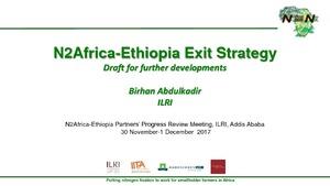 N2Africa-Ethiopia Exit Strategy: Draft for further developments