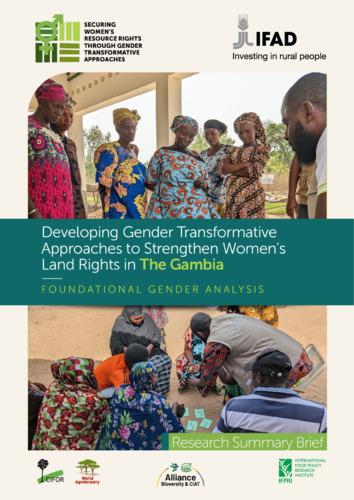 Developing gender transformative approaches to strengthen women’s land rights in the Gambia: Foundational gender analysis