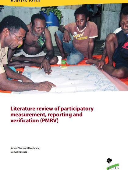 Literature review of participatory measurement, reporting and verification (PMRV)