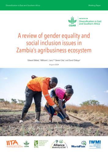 A review of gender equality and social inclusion issues in Zambia’s agribusiness ecosystem