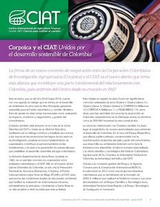 Corpoica y el CIAT: Unidos por el desarrollo sostenible de Colombia
