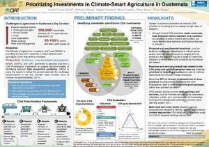 Prioritizing investments in climate-smart agriculture in Guatemala