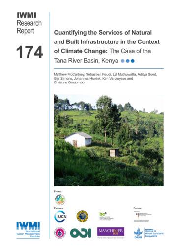 Quantifying the services of natural and built infrastructure in the context of climate change: the case of the Tana River Basin, Kenya