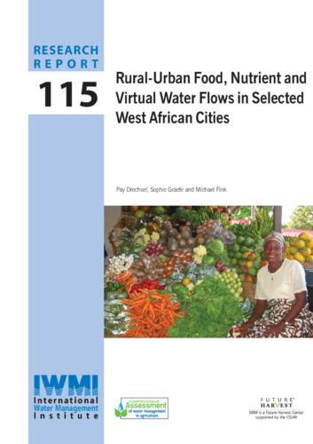Rural-urban food, nutrient and virtual water flows in selected West African cities