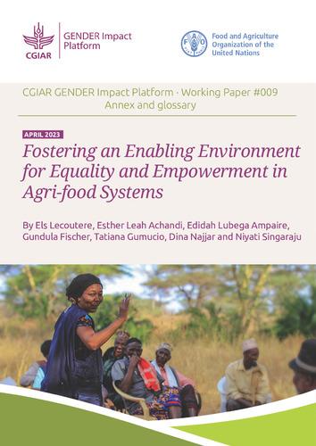 Fostering an Enabling Environment for Equality and Empowerment in Agri-food Systems