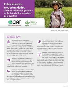 Entre silencios y oportunidades Género y producción ganadera en América Latina, un estado de la cuestión