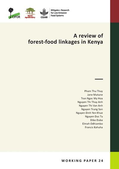 A review of forest-food linkages in Kenya