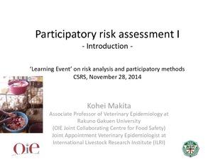 Participatory risk assessment: Introduction