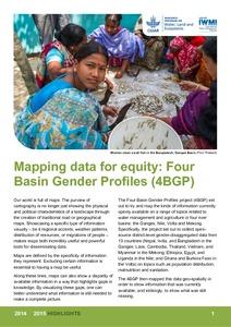 Mapping data for equity: Four Basin Gender Profiles (4BGP)