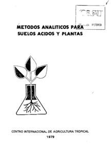 Métodos analíticos para suelos ácidos y plantas