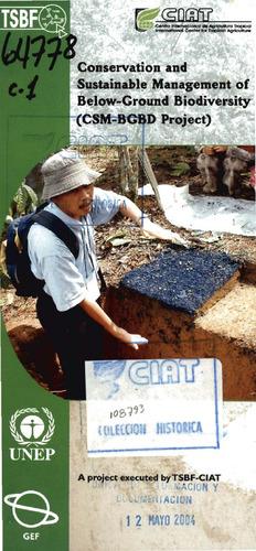 Conservation and sustainable management of below-ground biodiversity (CSM-BGBD project)