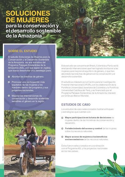 Soluciones de mujeres para la conservación y el desarrollo sostenible de la Amazonía