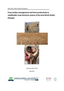 Crop residue management and farm productivity in smallholder crop-livestock system of dry land North Wollo, Ethiopia