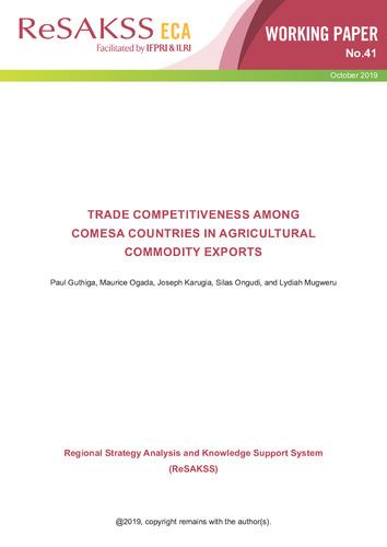 Trade competitiveness among COMESA countries in agricultural commodity exports