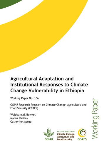 Agricultural Adaptation and Institutional Responses to Climate Change Vulnerability in Ethiopia