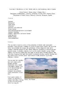 Identification of 'elite' Ankole cattle in a herd-monitoring study in Uganda