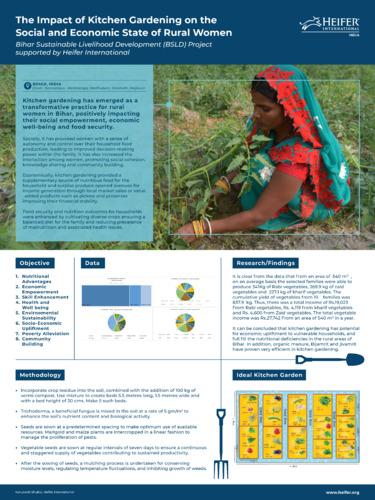 The Impact of Kitchen Gardening on the Social and Economic State of Rural Women: Bihar Sustainable Livelihood Development (BSLD) Project supported by Heifer International