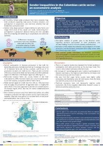 Gender inequalities in the Colombian cattle sector: An econometric analysis