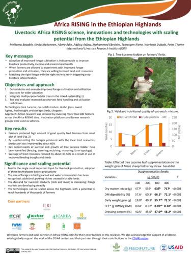 Livestock: Africa RISING science, innovations and technologies with scaling potential from the Ethiopian Highlands