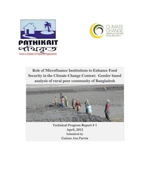 Role of microfinance institutions to enhance food security in the climate change context: gender based analysis of rural poor community of Bangladesh