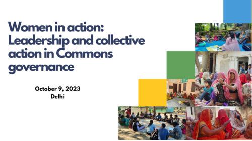 Women in action: leadership and collective agency in commons governance