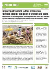 Improving livestock fodder production through greater inclusion of women and youth