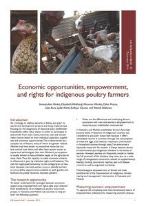 Economic opportunities, empowerment, and rights for indigenous poultry farmers