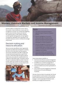 Women, livestock markets and income management