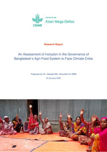 An Assessment of Inclusion in the Governance of Bangladesh’s Agri-Food System to Face Climate Crisis