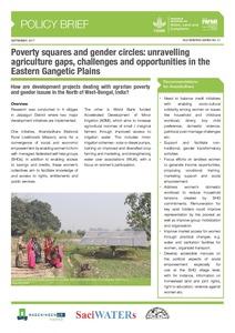 Poverty squares and gender circles: unravelling agriculture gaps, challenges and opportunities in the Eastern Gangetic Plains