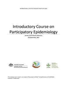 Introductory course on participatory epidemiology