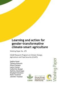 Learning and action for gender-transformative climate-smart agriculture