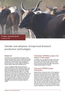 Gender and adoption of improved livestock production technologies