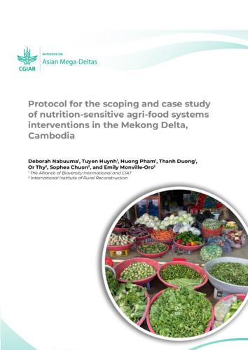 Protocol for the scoping and case study of nutrition-sensitive agri-food systems interventions in the Mekong Delta, Cambodia