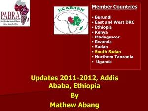 Updates 2011-2012, Addis Ababa, Ethiopia