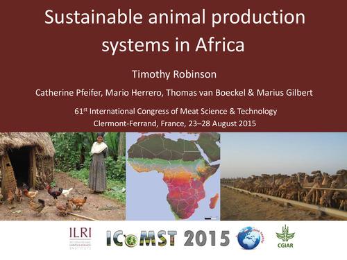 Sustainable animal production systems in Africa