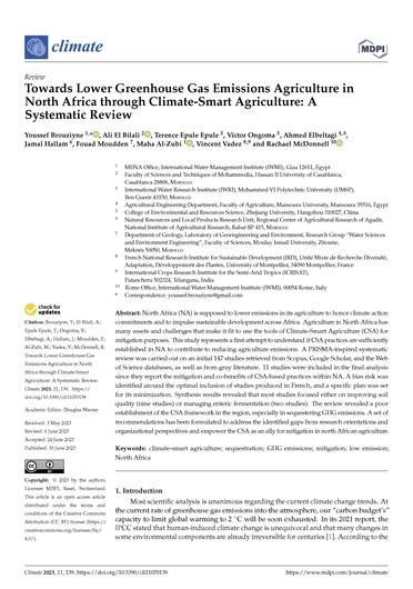 Towards lower greenhouse gas emissions agriculture in North Africa through climate-smart agriculture: a systematic review