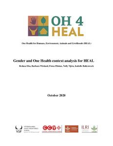 Gender and One Health context analysis for HEAL