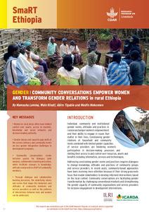 Community conversations empower women and transform gender relations in rural Ethiopia