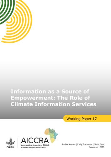Information as a Source of Empowerment: The Role of Climate Information Services