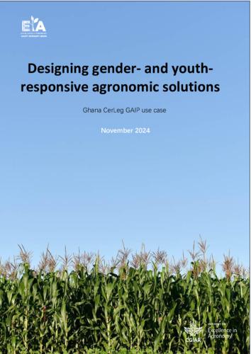 Designing gender- and youth-responsive agronomic solutions: Ghana CerLeg GAIP use case